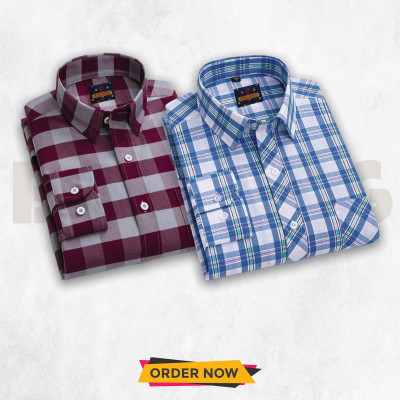 Men's Full Sleeve Check Shirt
