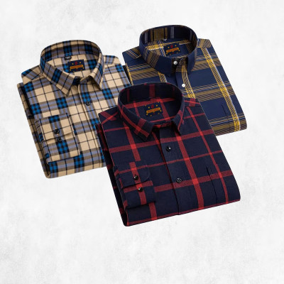 Men's Full Sleeve Check Shirt