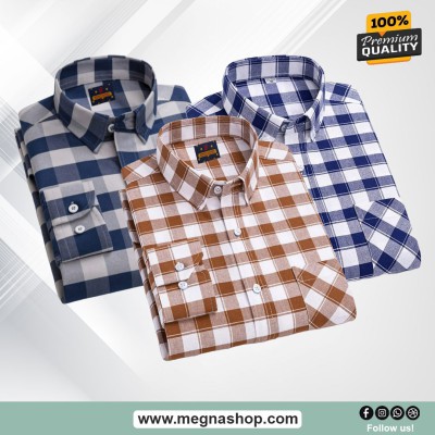 Men's Full Sleeve Check Shirt